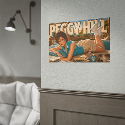 Cartoon Wall Art Peggy Hill King of the Hill Poster Room Decor Character Print