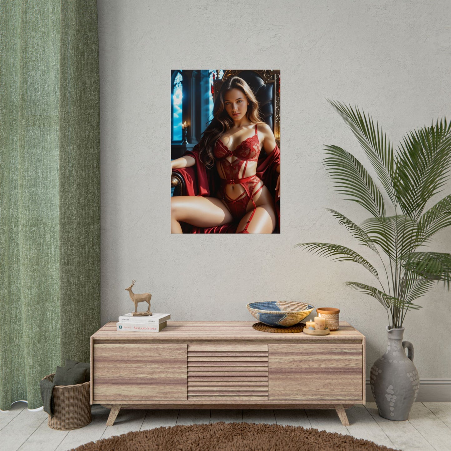 Scarlet Witch Heroine Poster – Fantasy Wall Art, Great Gift for Comic Fans