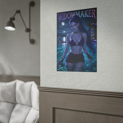Gaming Wall Art Widowmaker Overwatch Poster Bedroom Game Room Decor Art Print