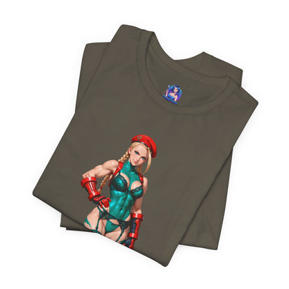 Cammy White T-Shirt | Street Fighter Grafik-T-Shirt für Gamer &amp; Anime-Fans | Waifu-Shirt