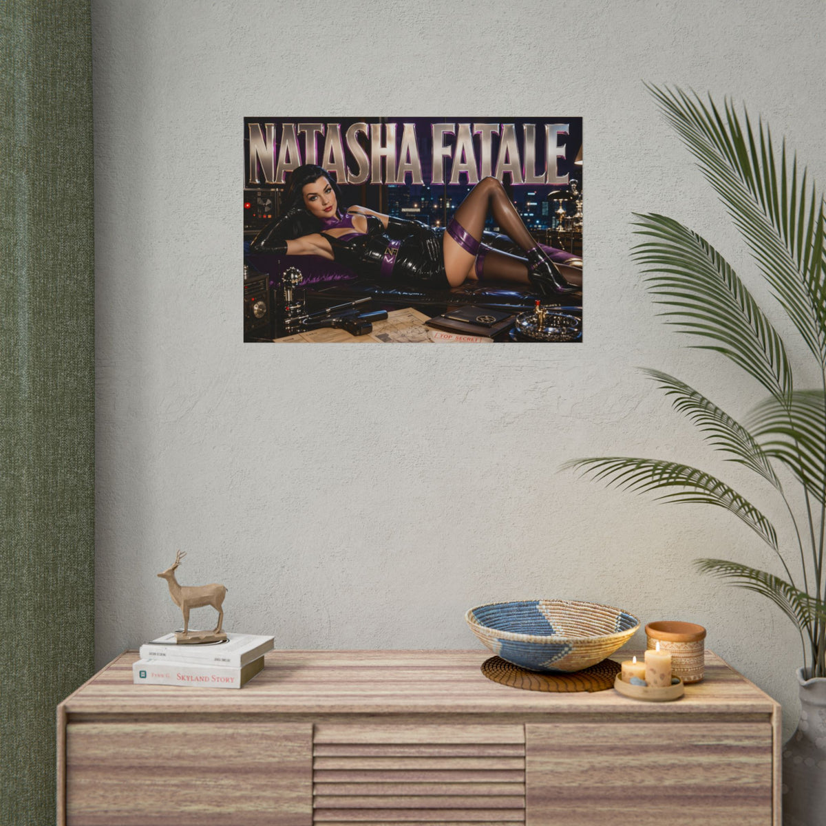 Natasha Fatale The Rocky and Bullwinkle Show Poster Wall Art Character Room Deco
