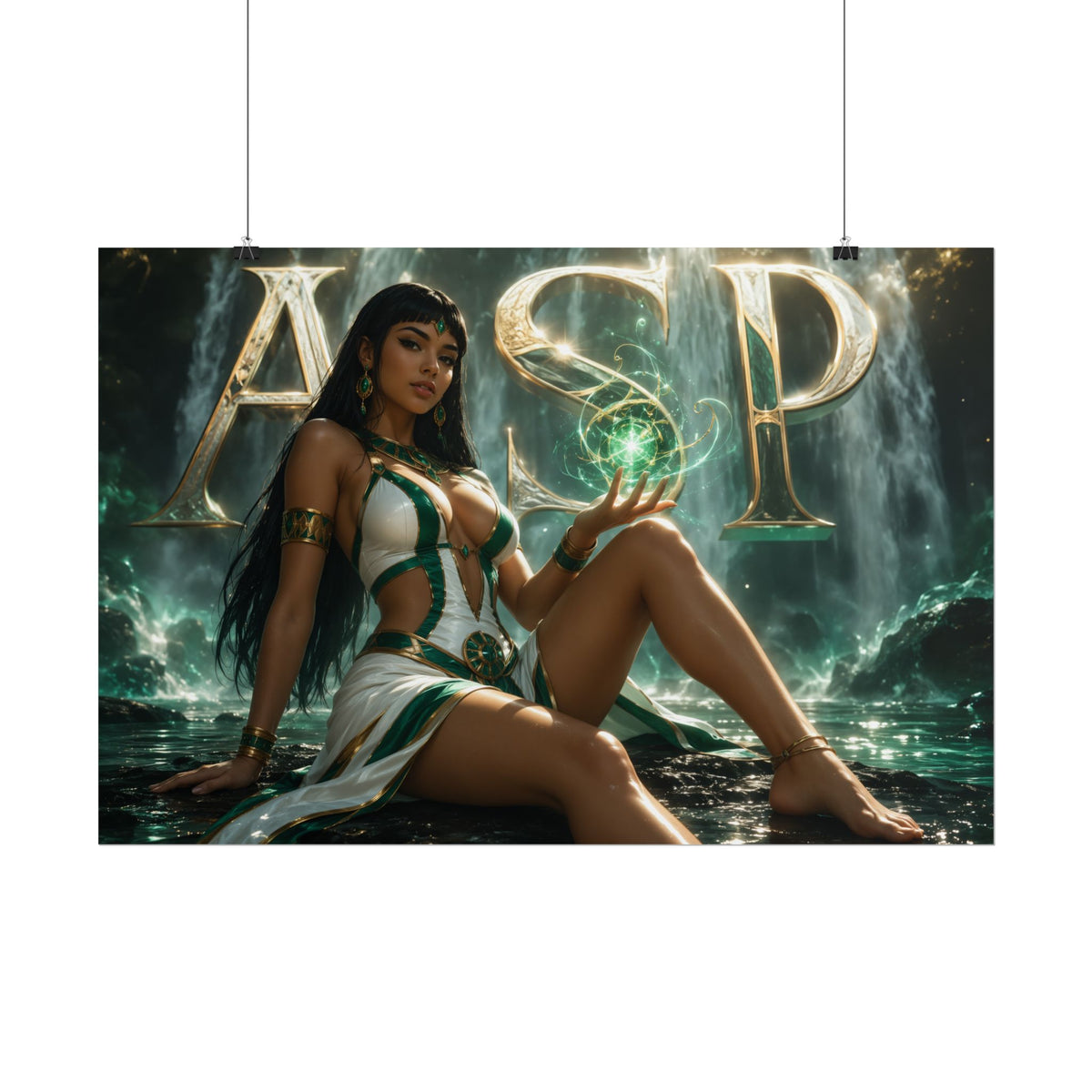 Comic Wall Art ASP Poster Heroine Room Decor Collectible Character Print