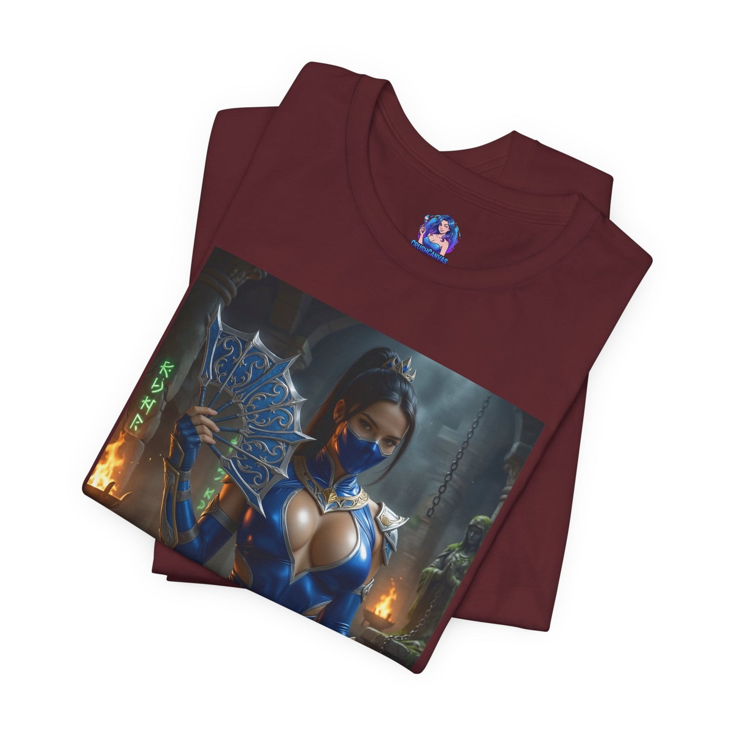 Kitana Mortal Kombat T-Shirt | Kampfspiel-Shirt für Gamer &amp; Anime-Fans