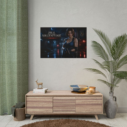 Game Room Decor Jill Valentine Poster Character Wall Art Gamer Gift
