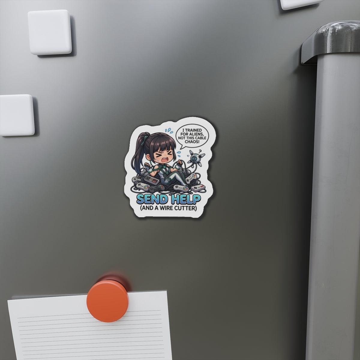 Eve Stellar Blade Magnet – Anime-Sci-Fi-Mädchen-Kühlschrankmagnet, futuristische Dekoration