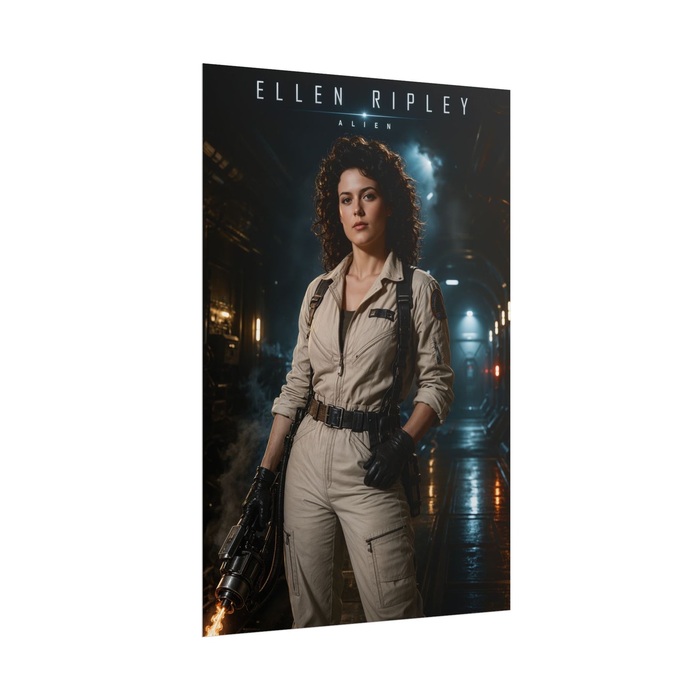 Ellen Ripley Poster, Alien Movie Wall Art, Sci Fi Poster, Gamer Decor