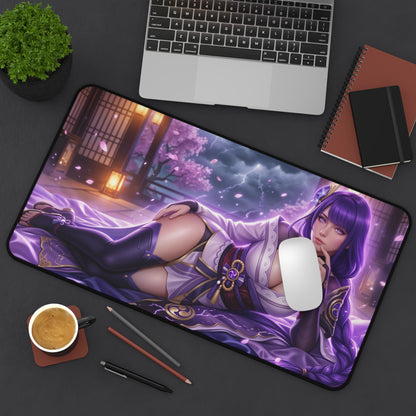 Genshin Impact Mouse Pad, Raiden Shogun Desk Mat, XXL