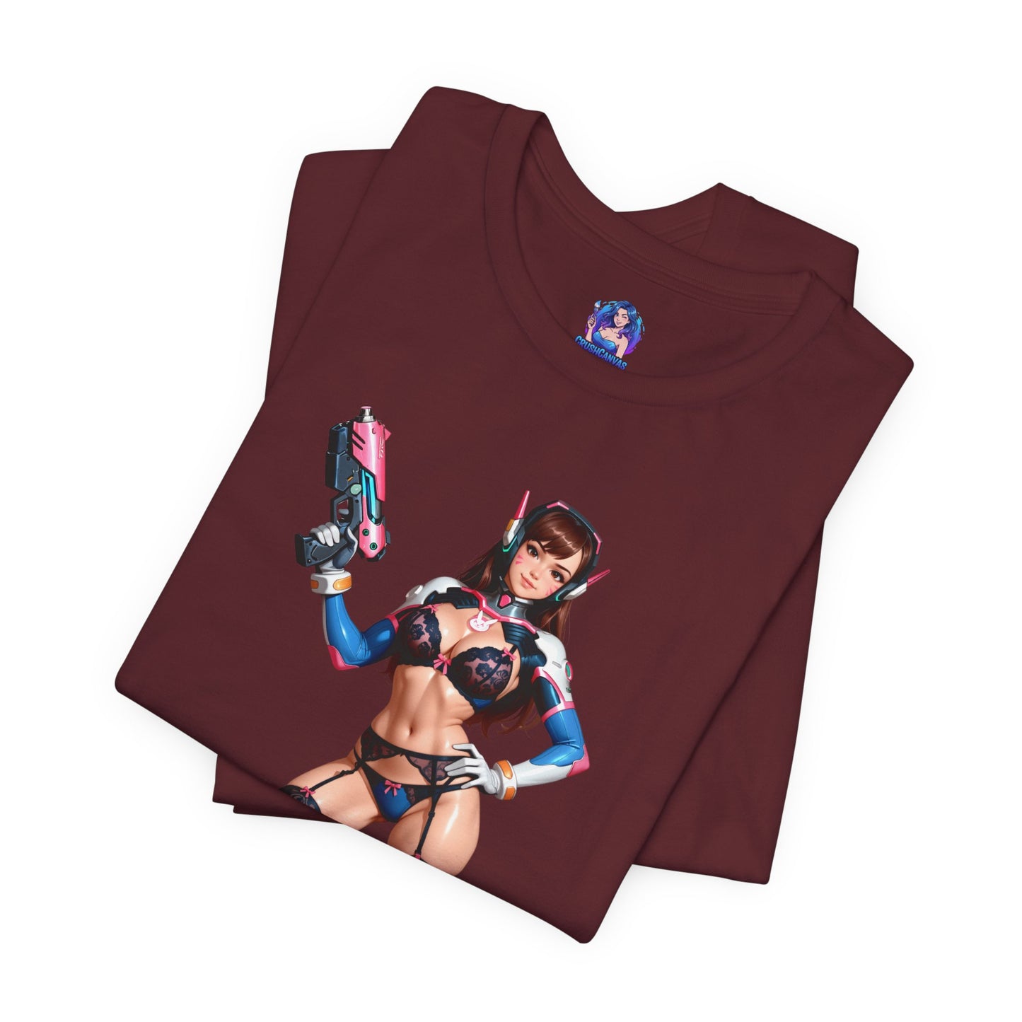 D.Va-T-Shirt | Overwatch-Gamer-Shirt für Otakus und E-Sport-Fans | Waifu-Grafik-Shirt