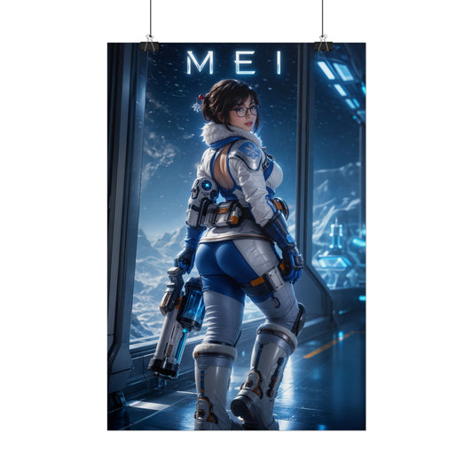 Mei Blizzard Overwatch Poster Gaming Wall Art Print Decor