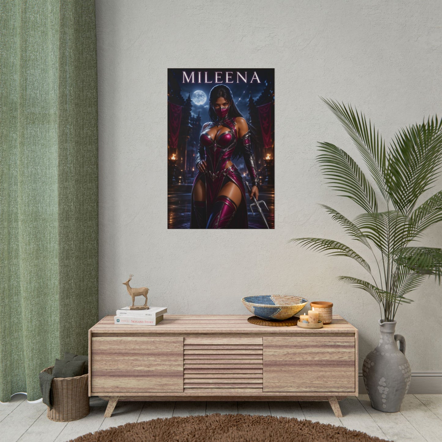 Mortal Kombat Mileena Poster MK Wall Art Print Decor