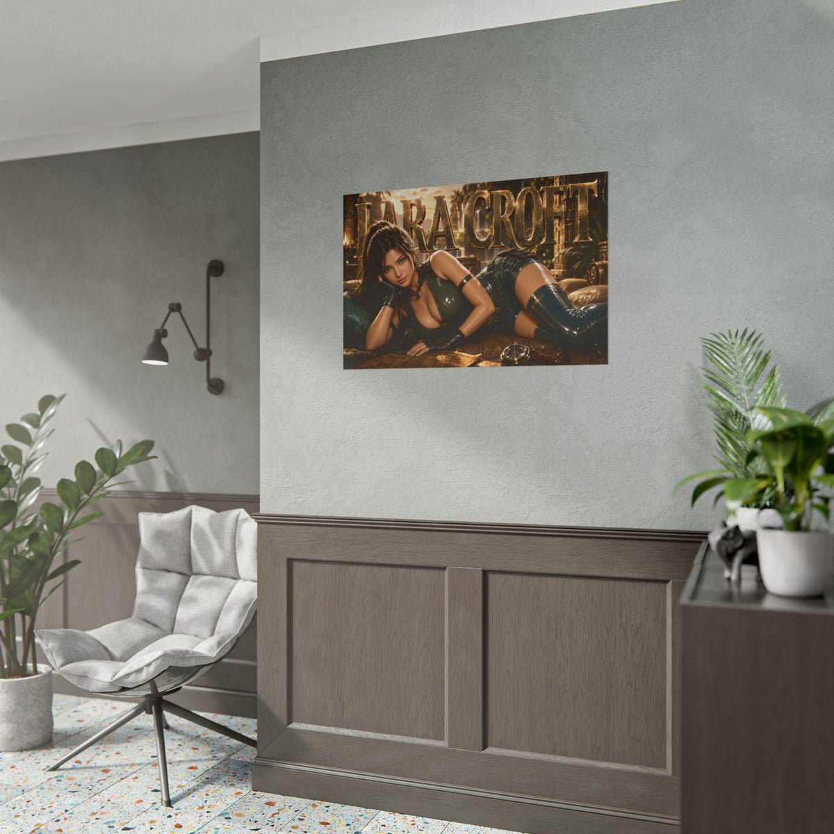Gaming Wall Art Lara Croft Tomb Raider Poster Game Room Decor Gamer Gift Print