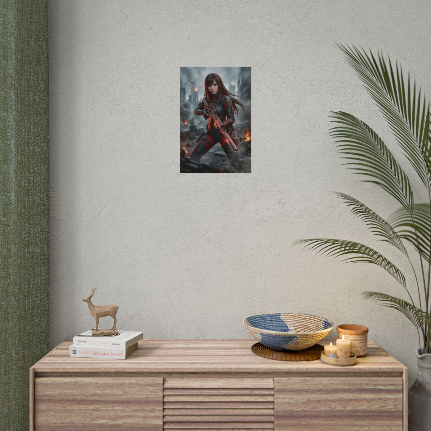 Rapi Goddess of Victory Poster, NIKKE Wall Art Print, Sci Fi Soldier Girl Decor, Anime Game Wall Art, Gamer Gift
