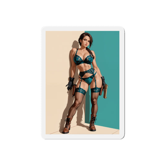 Магніт Лара – сексуальний аніме-магніт із розкрадачки гробниць, декор із гарячою дівчиною-авантюристкою