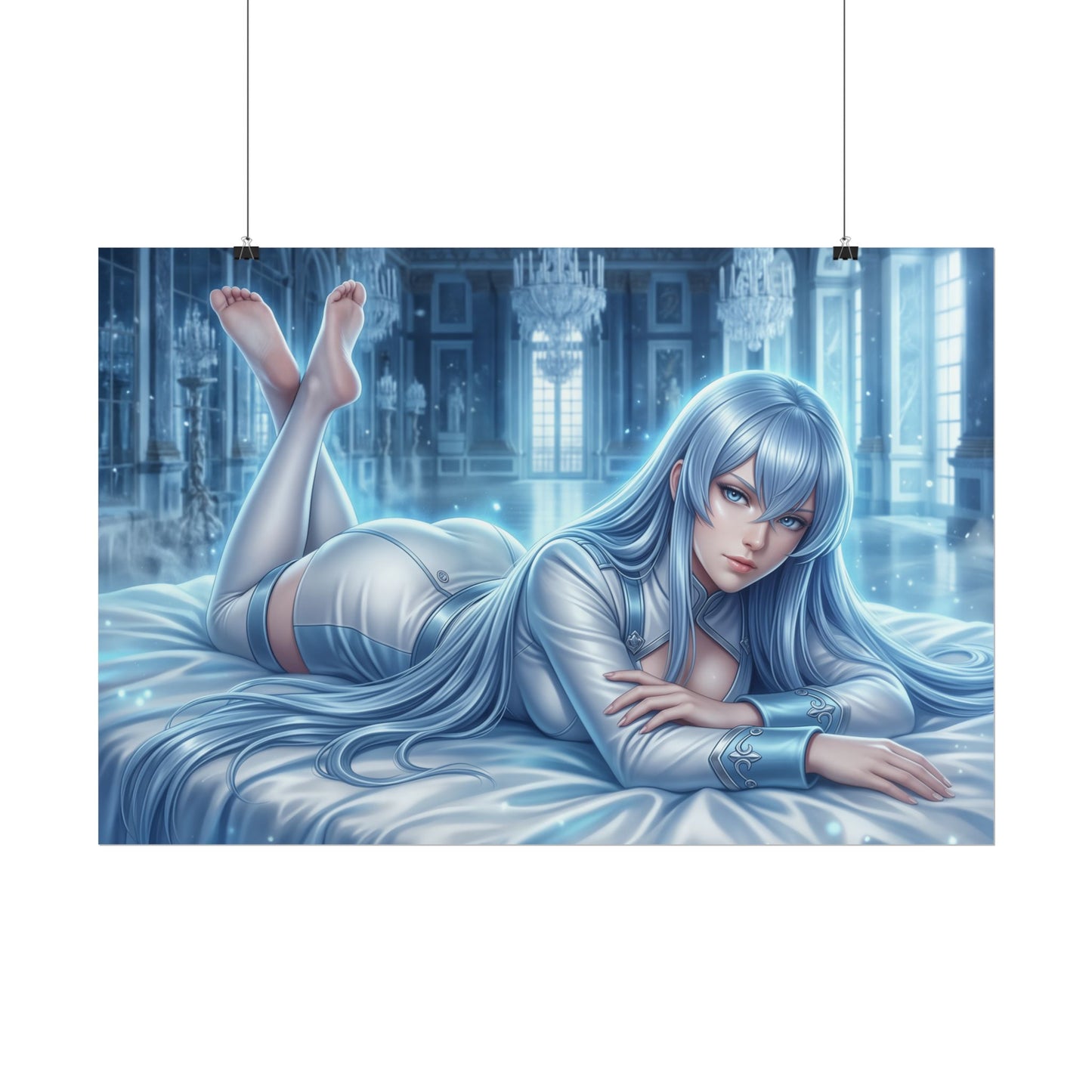 Esdeath Poster, Anime Wall Art, Fantasy Anime Print, Gamer Decor