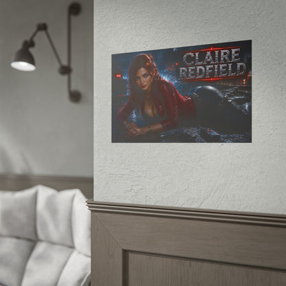 Claire Redfield Character Poster Gaming Setup Wall Decor Collector Print