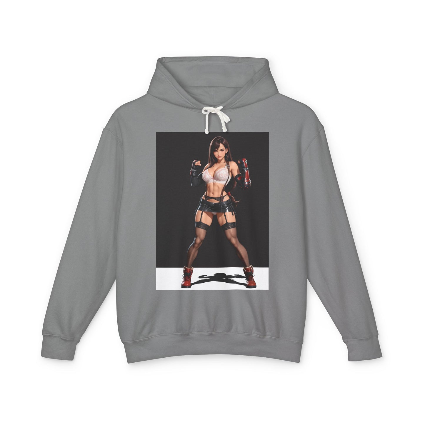 Tifa Lockhart Hoodie | Kampfsportheldin Hoodie | Anime-Kämpferin Pullover