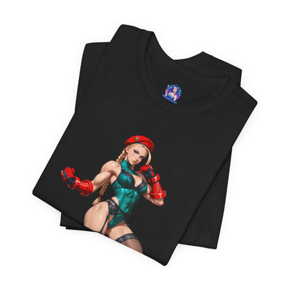 Cammy White T-Shirt | Street Fighter T-Shirt für Gamer &amp; Anime-Fans | Waifu-Grafik-Shirt