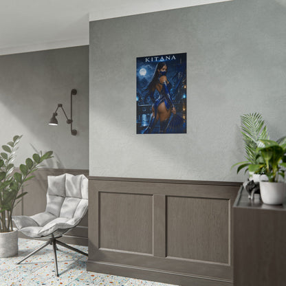 Mortal Kombat Kitana Poster MK Gaming Wall Art Print Decor