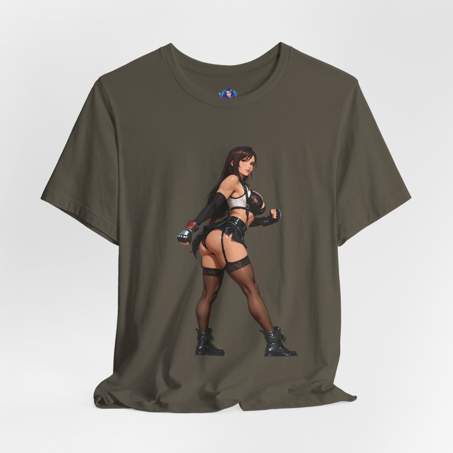 Tifa Lockhart T-Shirt | Final Fantasy VII T-Shirt für Gamer &amp; Anime-Fans | Kämpfer-Waifu-Shirt