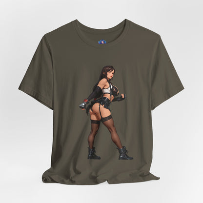 Tifa Lockhart T-Shirt | Final Fantasy VII T-Shirt für Gamer &amp; Anime-Fans | Kämpfer-Waifu-Shirt