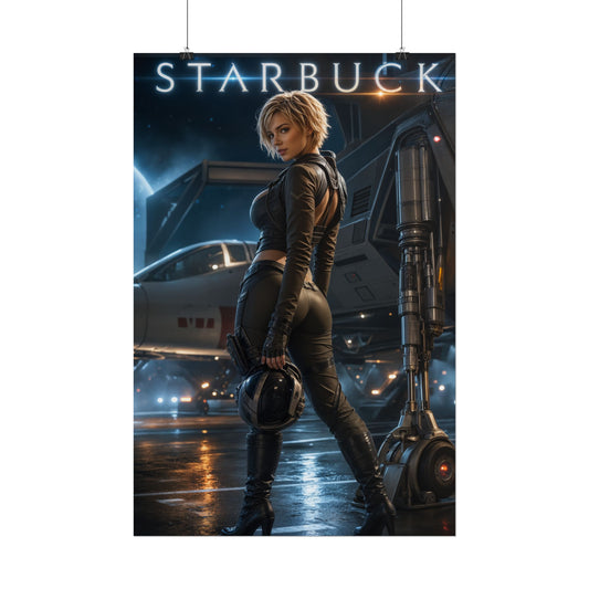 Kara Starbuck Thrace Battlestar Galactica Wall Art Poster Print