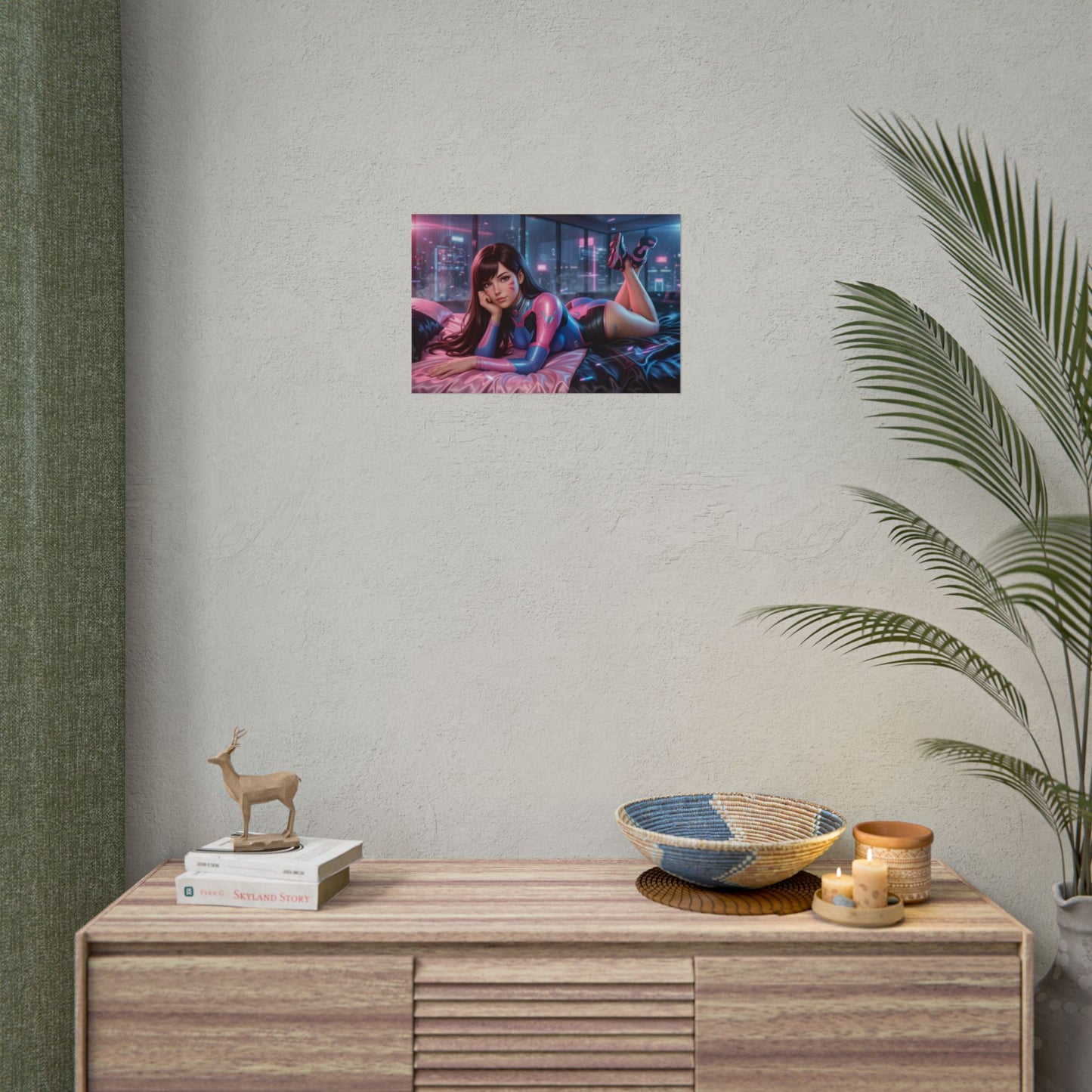 D.VA Overwatch Poster, Gaming Wall Art, Anime Print, Room Decor