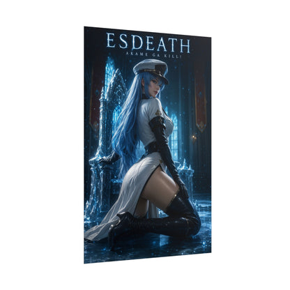 Esdeath Poster, Anime Wall Art, Fantasy Print, Gamer Decor