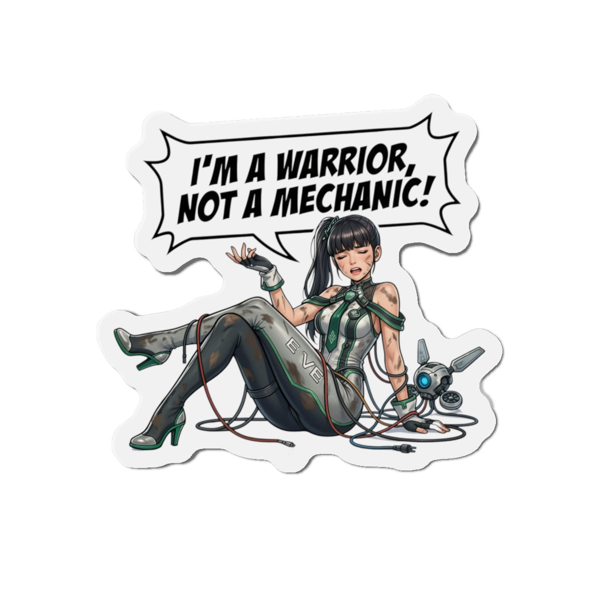 Eve Stellar Blade Magnet – Anime-Sci-Fi-Mädchen-Kühlschrankmagnet, futuristische Dekoration