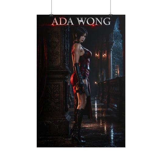 Resident Evil 4 Ada Wong Collectible Poster Game Wall Art Print