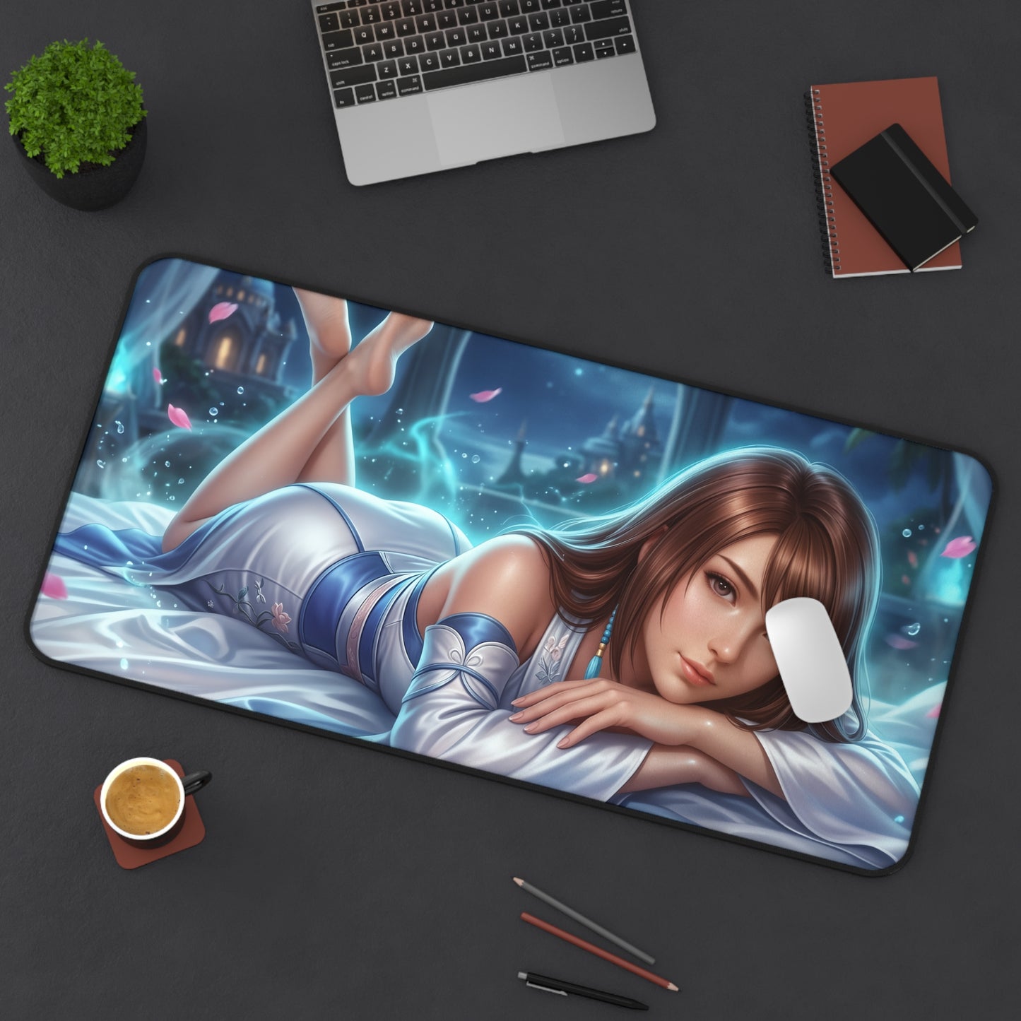 Final Fantasy Mouse Pad, Yuna Desk Mat, Anime Decor XXL