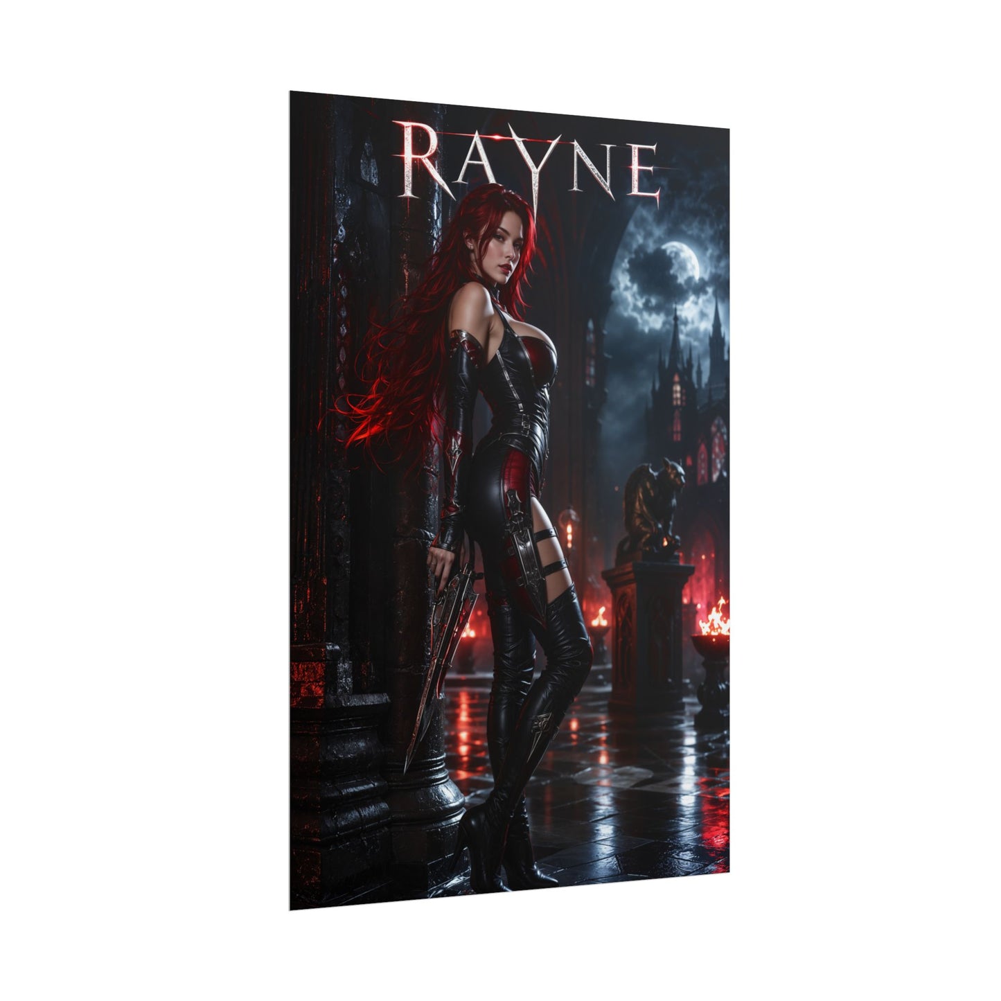 Rayne BloodRayne Poster Vampire Gaming Wall Art Print Decor