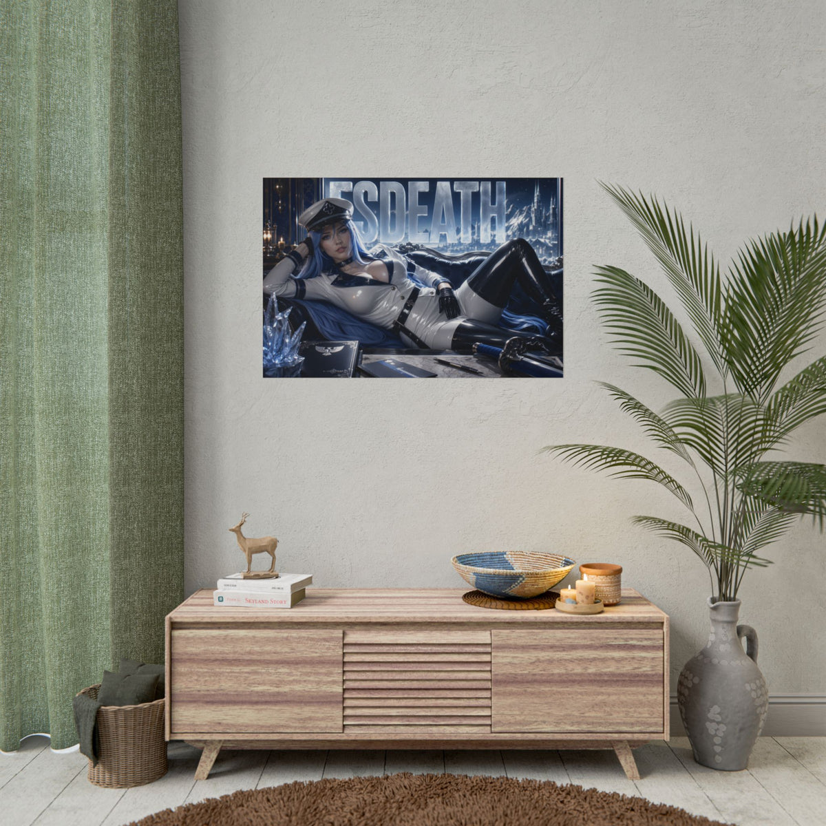 Anime Wall Art Esdeath Akame ga Kill Poster Character Room Decor Collector Gift