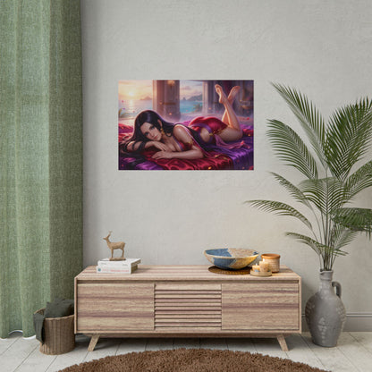 Boa Hancock Poster, Anime Wall Art, Fantasy Anime Print Decor