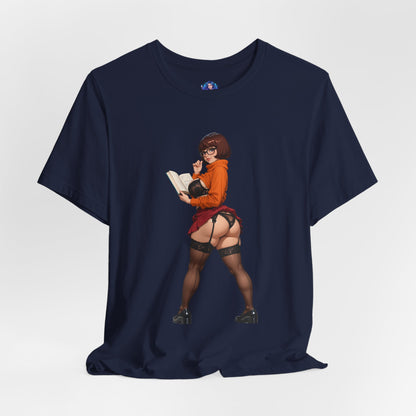 Velma-T-Shirt | Smartes Geek-Girl-Shirt für Fans &amp; Sammler | Süßes Shirt für die geheimnisvolle Heldin
