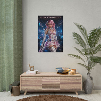 Alisa Bosconovitch Poster, Tekken Wall Art, Gaming Print, Sci Fi Decor