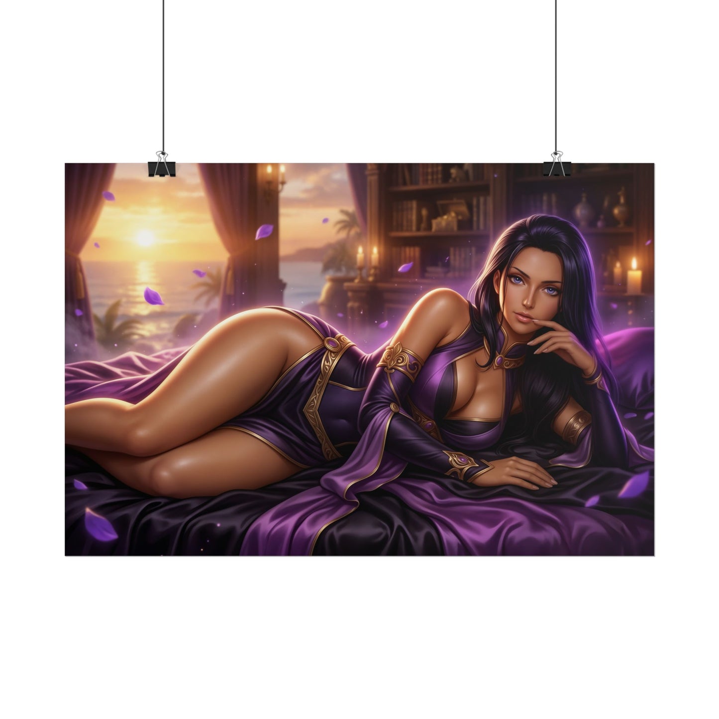Nico Robin Poster, Anime Wall Art, Fantasy Print, Gamer Decor