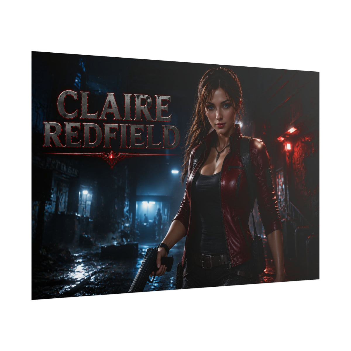 Claire Redfield Wall Art Poster PC Gaming Decor Bedroom Collector Print