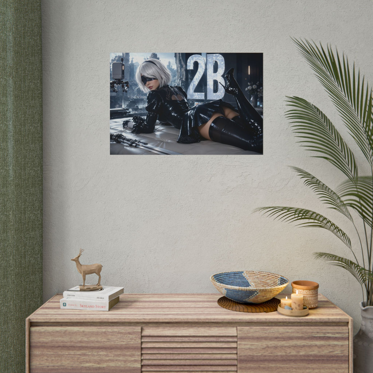 Gaming Wall Art 2B NieR Poster Game Room Decor Gamer Gift Print Wall Decor