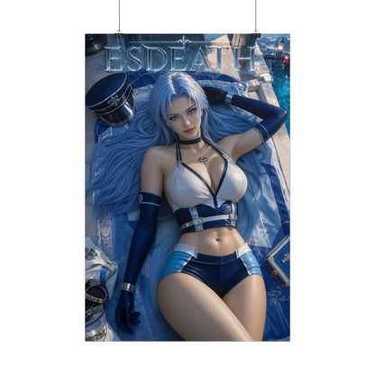 Esdeath Akame ga Kill Poster Anime Wall Art Manga Style Bedroom Room Decor