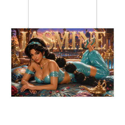 Fantasy Wall Art Princess Jasmine Aladdin Poster Character Room Decor Gift Print
