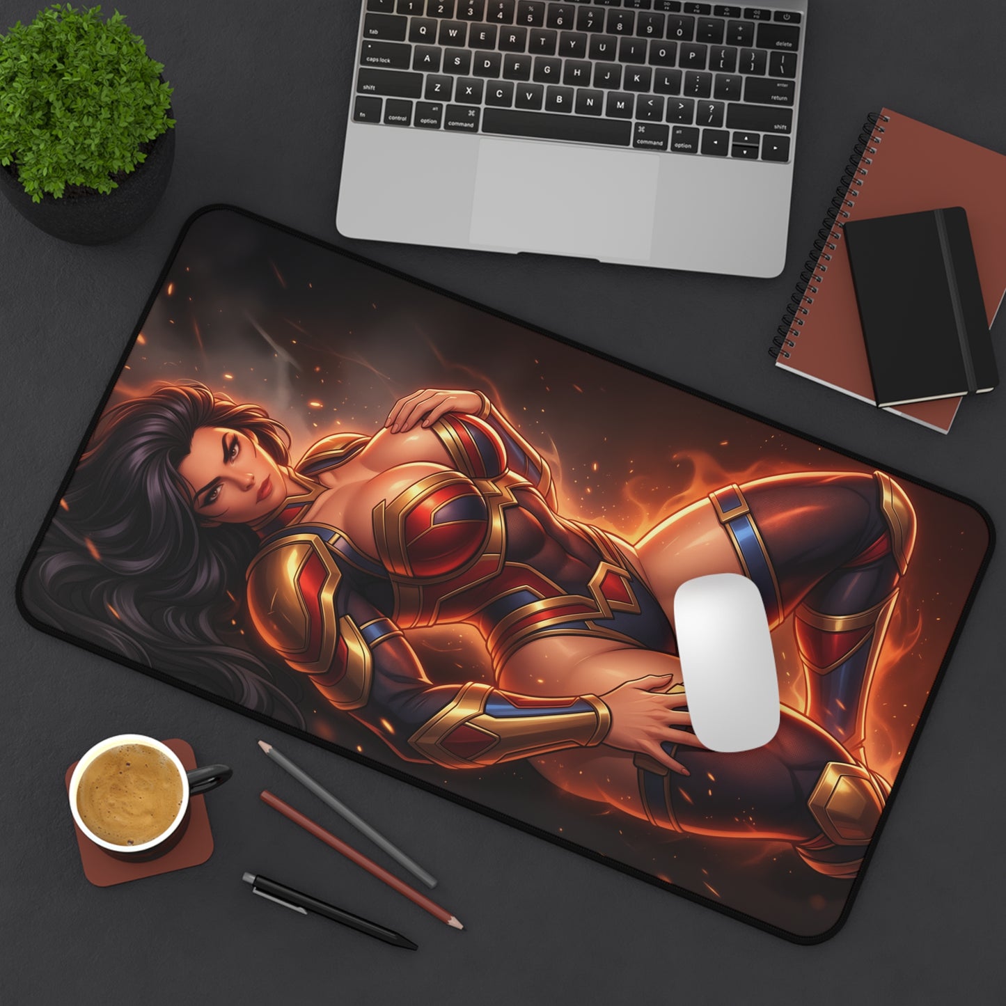 DC Comics Mouse Pad, Big Barda Desk Mat, Gamer Gift XXL