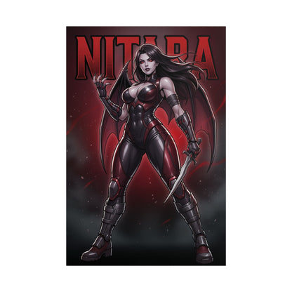 Nitara Mortal Kombat Poster, Mortal Kombat Wall Art, Vampire Girl Print, Fighting Game Wall Art, Gamer Gift