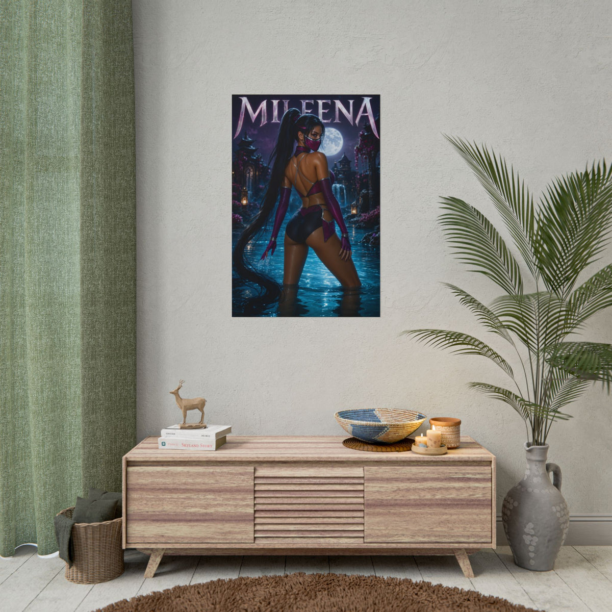 Mileena Mortal Kombat Poster PC Gaming Wall Decor Bedroom Art Collector Gift