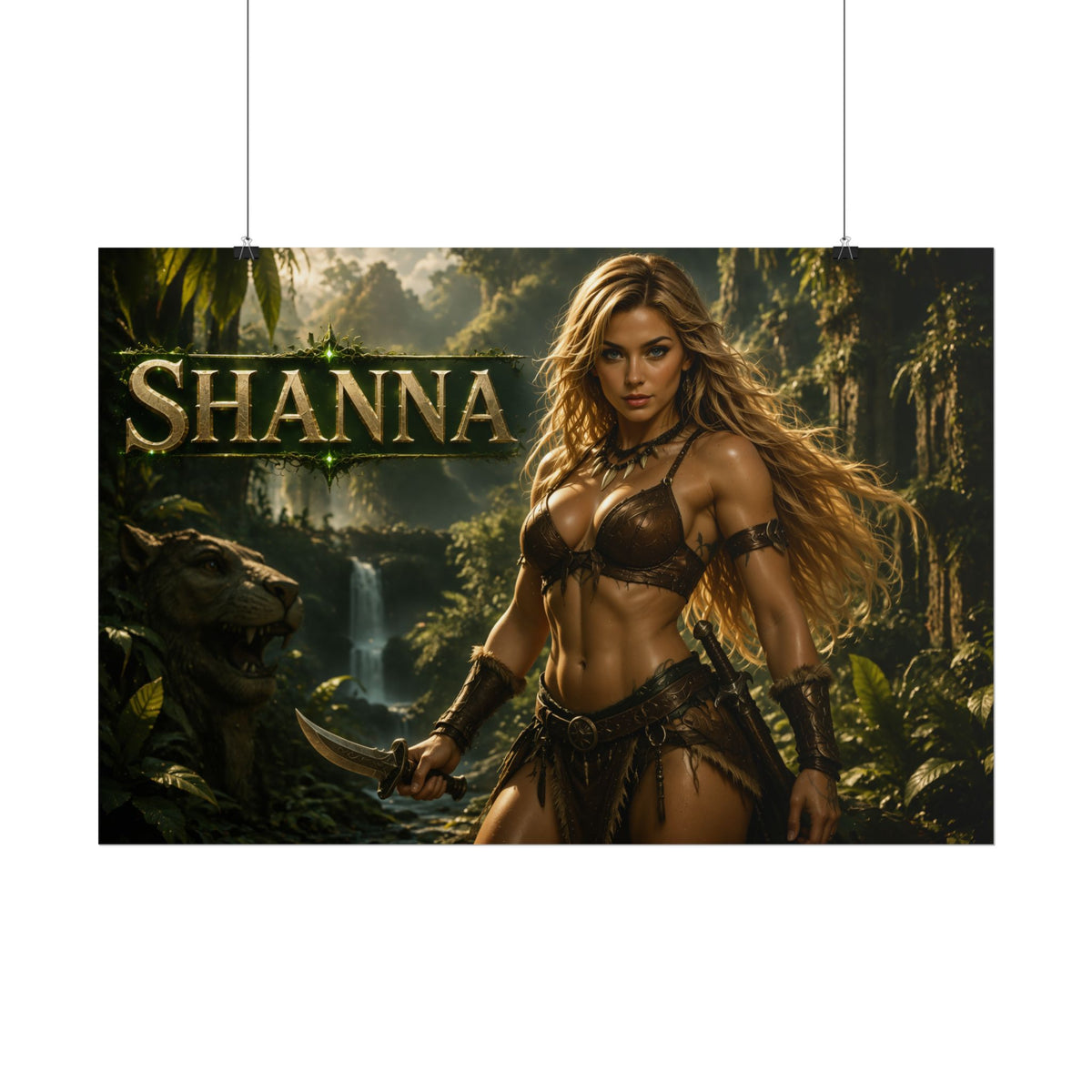 Shanna Character Poster Comic Style Wall Decor Bedroom Collector Gift