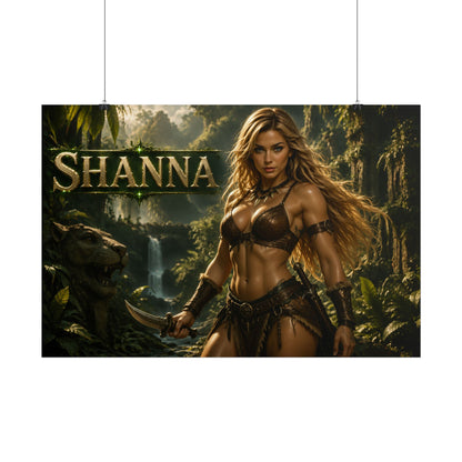 Shanna Character Poster Comic Style Wall Decor Bedroom Collector Gift