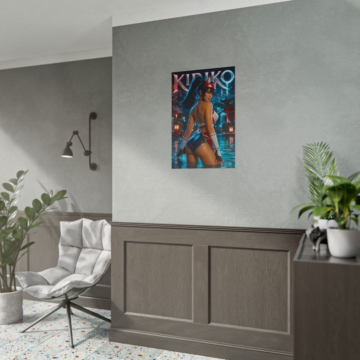 Kiriko Overwatch Gaming Poster Wall Art Gamer Room Decor Collectible Print
