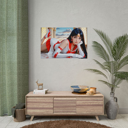 Постер аніме "Сейлор Марс" | Настінне мистецтво Вайфу для декору кімнати чарівної дівчинки