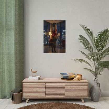 Ada Wong Poster, Resident Evil Art Print – Iconic Survival Heroine premium wall art showing mysterious heroine in modern gaming room decor