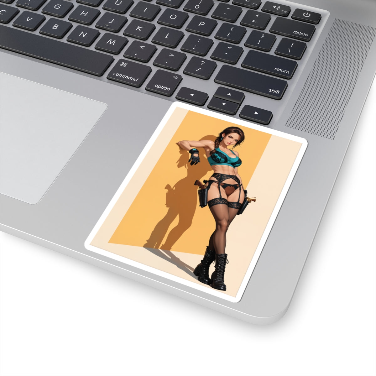 Наклейка Лара Крофт – вінілова наклейка Розкрадачка гробниць для ноутбуків, журналів та спорядження
