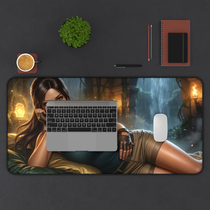 Tomb Raider Mouse Pad, Lara Croft Desk Mat, XXL Pad